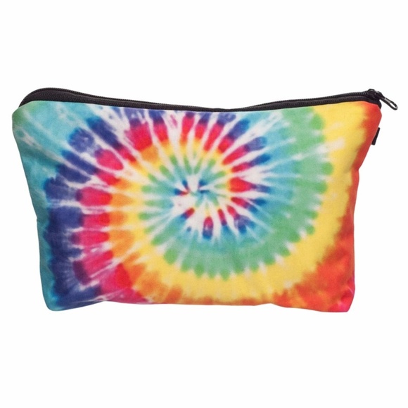 Handbags - 5/$20 Rainbow Tie Dye Cosmetic Bag